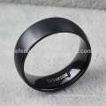 Best price titanium black men simple design finger rings